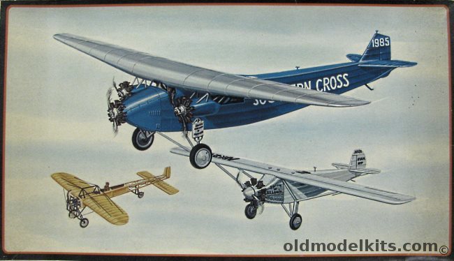 AMT-Frog 1/72 Bleriot XI / Spirit of St. Louis / Southern Cross Fokker Ocean Pioneers, 3901-200 plastic model kit